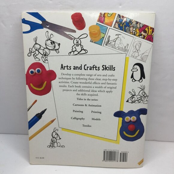 90s Arts And Crafts Skills Cartoons & Animation Painting Printing Model Workbook - Picture 7 of 7
